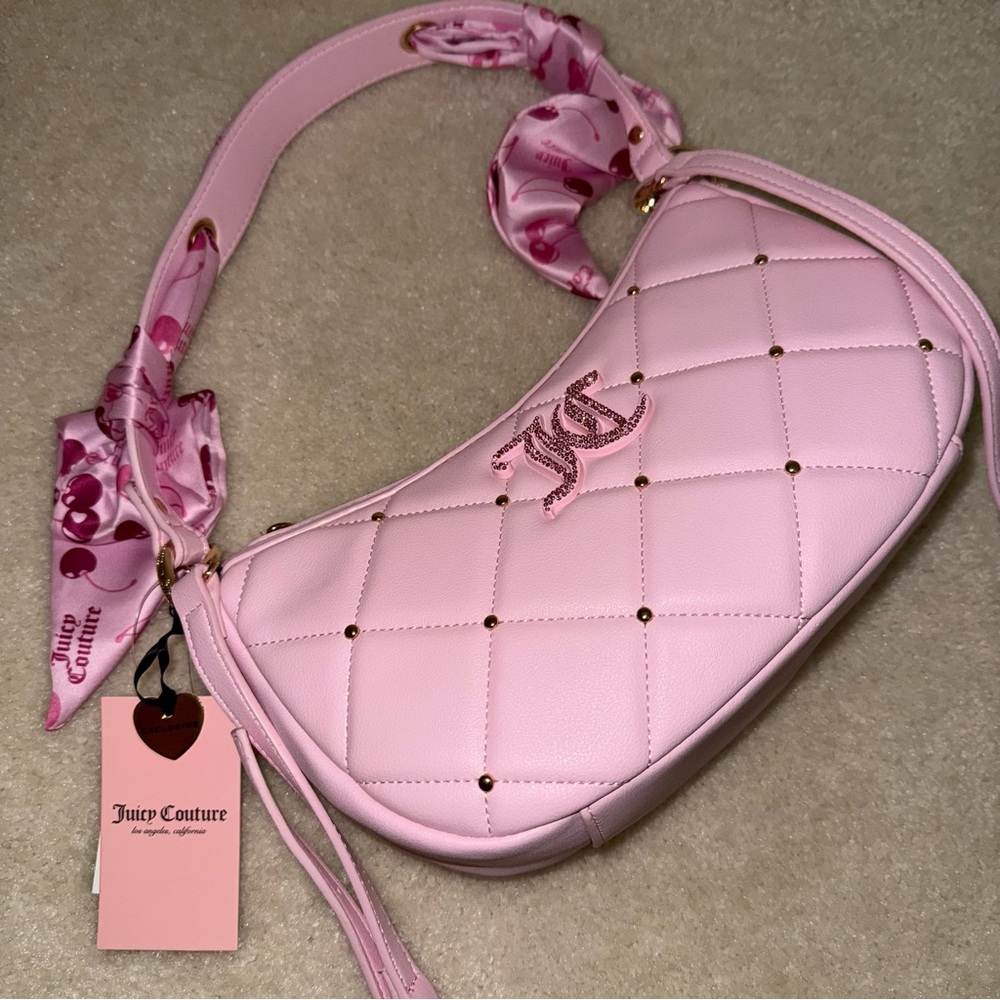 ✨BNWT Juicy Couture Holding The Line COHO Purse Light Pink/LT Pink Multi